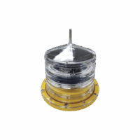 Estrobo led para Obstrucción Aut?noma con Led Color Rojo con Panel Solar (Luz Fija o Estroboscópica configurable) / No incluye montaje