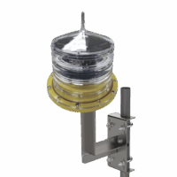 Estrobo led para Obstrucción Aut?noma con Led Color Rojo con Panel Solar (Luz Fija o Estroboscópica configurable) / incluye montaje HLU3R2