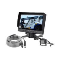 Sistema Profesional de C?mara de Reversa y Monitor Al?mbrico para Veh?culos de Trabajo y Montacargas