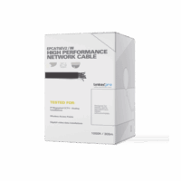 Bobina de 305 m (1000 ft) Cat5e, aleación de cobre y aluminio ( CCA ) color blanco, uso interior