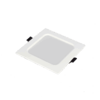 Spot Cuadrado Empotrable / 12 x 12 cm / Luz Fría / 110 V / 6 W / 420 l?menes / 25000 hrs / ?ngulo de apertura 120? / IP20