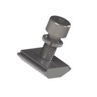 Conector N con tornillo para fijación en riel 5 y 8