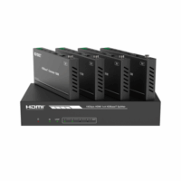 Splitter mas Extensor de Video | 1x4?| ProAV | HDBaseT? | 120m en 4K@60Hz | 150m en 1080p@60Hz | Cat6/6a/7 | Gesti?n Avanzada EDID | Control IR y RS232 | PoC |?Salida de Audio