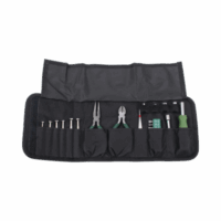 Juego de Herramientas en Estuche Port?til con 25 Pzas.  (Desarmadores Finos + Pinzas + Puntas + Maneral).