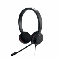 Jabra Evolve 20 Duo con conexión USB, micr?fono con cancelación de ruido de ?ltima generación, configuración Plug and Play, Certificación Microsoft Teams (4999-823-109)