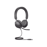 Jabra Jabra Evolve 2 40SE, Auricular stereo versi?n MS con aislamiento de ruido, conexión USB-A y indicador de ocupado (Busylight) (24189-999-999)