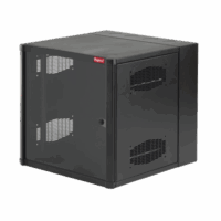 Gabinete AccessPlus de Montaje en Pared de 19in, Rieles Numerados y Roscados #10-32, Puerta con Ventana de Seguridad, 600 mm de Ancho, 762 mm de Profundidad, 19 UR, Color Negro