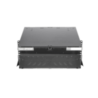 Panel de Distribución de Fibra ?ptica, Acepta 12 Placas FAP o FMP, Bandeja Deslizable e Inclinable Hacia Abajo, Hasta 288 Fibras, Color Negro, 4UR