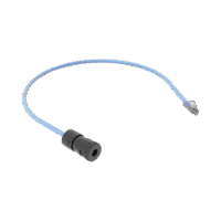 Cable de conexión en Campo Jack a Plug RJ45, Categoría 6A, CMP (Plenum), 0.5 Metros, Color Azul