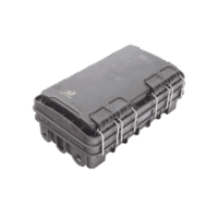 Caja de Distribución de Fibra ?ptica para 24 Empalmes, con 8 acopladores SC/APC simplex, Exterior IP65, Color Negro