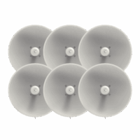 Paquete de 6 ePMP Force 300-25L para zonas con alta interferencia, hasta 400+ Mbps, 4910 - 6200 MHz, 802.11 AC Wave2, Antena de 25 dBi, baja latencia