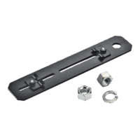 Soporte de Montaje a Techo, para Canaletas FiberRunner 4X4 o 6x4, Uso con Varilla Roscada de 5/8", Color Negro