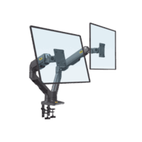 Montaje de Escritorio articulado para 2 monitores de 27-34" /  Soporta hasta 16 kg / Vesa 75 x 75 / 100 x 100 / Acero / Giro: 360?