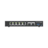 4 en 1: Firewall, Router, PBX IP, Switch Gigabit de 5 Puertos (4 PoE) y 2 Puertos SFP 2.5 Gigabit