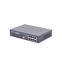 Switch PoE no Administrable, 8 Puertos 10/100/1000 Mbps con 4 Puertos PoE 802.3af/at, Modo Extender Hasta 250 mts