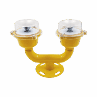 Lámpara de Obstrucción Doble color Rojo / IP65 / Luz fija o parpadeante / Voltaje de Operación 110 AC / 220 AC