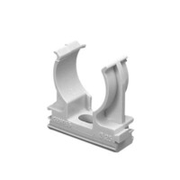 Soporte de presi?n (Abrazadera), PVC Auto-extinguible, abierto para tubería de 16 mm