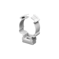 Soporte de collar (Abrazadera), PVC Auto-extinguible, cerrado para tubería de 50 mm