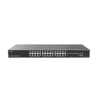 Switch Capa 3 Administrable / 24 puertos 10/100/1000 Mbps + 4 Puertos SFP+ de 10 Gigabits / Compatible con GWN Cloud.