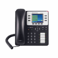 Tel?fono IP Empresarial de 3 L?neas con 4 teclas de función, 8 teclas de extensi?n BLF y conferencia de 4 v?as. PoE