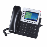 Tel?fono IP Empresarial para 4 l?neas. Puede agregar hasta 160 BLF (teclas de marcación Rápida) con cuatro GXP2200EXT