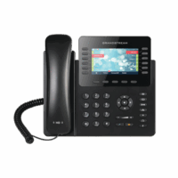 Tel?fono IP empresarial de 12 L?neas con 5 teclas de función y conferencia de 4 v?as, PoE