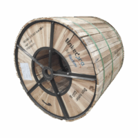 Carrete de 4 km de Fibra ?ptica A?rea Figura 8 G.652D, Monomodo de 24 Hilos, Exterior, Span 100, Loose Tube