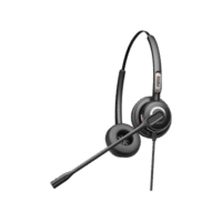 Diadema binaudal (duo) con tecnolog?a antishock para tel?fonos IP FANVIL y Polycom con micr?fono de cancelación de ruido, larga durabilidad