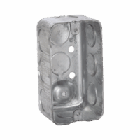 Caja (Chalupa) 4x2"/ Profundidad 1-7/8"/ 10 Entradas de 1/2"/ Troquelada.