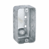 Caja (Chalupa) 4x2"/ Profundidad  1-7/8" / 7 Entradas de 1/2" y 1 de 3/4".