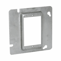 Sobretapa Cuadrada Galvanizada  de 4 11-16", realce de 1/2".