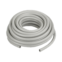 Manguera herm?tica flexible tipo PolyTuff no met?lica, gris de 1/2", 100 pies. Uso comercial/industrial.