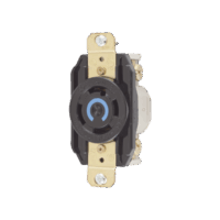 Recept?culo con Bloqueo de Media Vuelta Industrial 30 A 250 V CA / 3 Polos 4 Hilos / Nema L15-30R.