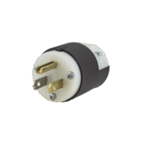 Clavija Entrada Recta/ 15A 125V/ 2 Polos 3 Hilos/ Nema 5-15P/ Grado Industrial- Comercial.