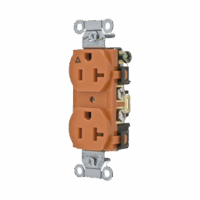 Contacto D?plex conexión a Tierra Aislada/ 20 A 125 V/ 2 polos 3 Hilos/ Color naranja/ Nema 5- 20R/ Grado Comercial.