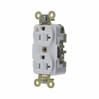Contacto D?plex conexión a Tierra Aislada/ 20 A 125 V/ 2 polos 3 Hilos/ Color Blanco/ Nema 5- 20R/ Grado Industrial.