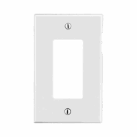 Tapa para Contacto Rectangular Color Blanco.