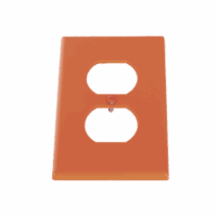 Tapa para Contacto D?plex Color naranja.