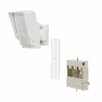 Detector de Movimiento PIR Antimascara Tipo cortina / 100% Exterior /  Inalámbrico / Hasta 24 metros / Incluye transmisor DS-PDMC-EG2-WB(B) para paneles AXPRO