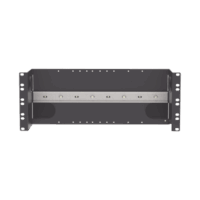 Soporte Industrial Para Instalar Equipos de Montaje en Riel DIN, Para Racks o Gabinetes Est?ndar de 19in, de 4UR, Color Negro