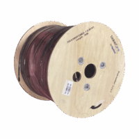 Carrete de 2 km de Fibra ?ptica A?rea Mini Figura 8 G.657A1 tipo Drop, Monomodo de 1 Hilo (unifibra), Color Negro