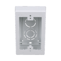 Caja de Pared Superficial, uso Universal con Placas de Pared, Con Cinta Adhesiva, Color Blanco