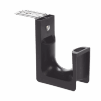 Sujetador STRONGHOLD tipo J (J-Hook), Con Soporte para Montaje en Techo, Para 46 Cables Cat6, Nylon 6.6, Color Negro, 1 pieza