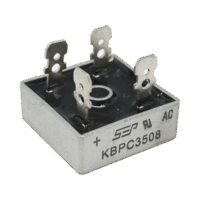 Puente de Diodos Rectificador, 35A, 800 PIV, 29 x 29 mm.