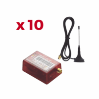KIt de 10 Comunicadores de Alarma MN01LTEM con Antena 4GLTEM and 5G / Incluyen 2 A?os de Cobertura / Aplicación Gratuita / Cero Configuración / Compatible Honeywell/DSC/CROW/PIMA