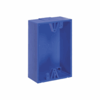 Caja trasera de montaje color azul para estaciones de parada STOPPER