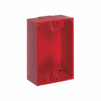 Caja trasera de montaje color rojo para estaciones de parada STOPPER