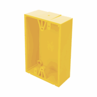 Caja trasera de montaje color amarillo para estaciones de parada STOPPER