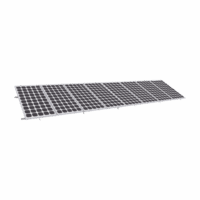 Montaje para Panel Solar, Riel "8" de 5400mm para M?dulos de 550 a 660w con Espesor de 35mm, Velocidad de Viento M?x. 136km/h (20? a 45?)