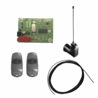 Kit Receptor Inalámbrico con antena / Hasta 45M en linea de vista / INCLUYE dos controles  y 3 metros de cable RG58 para la antena